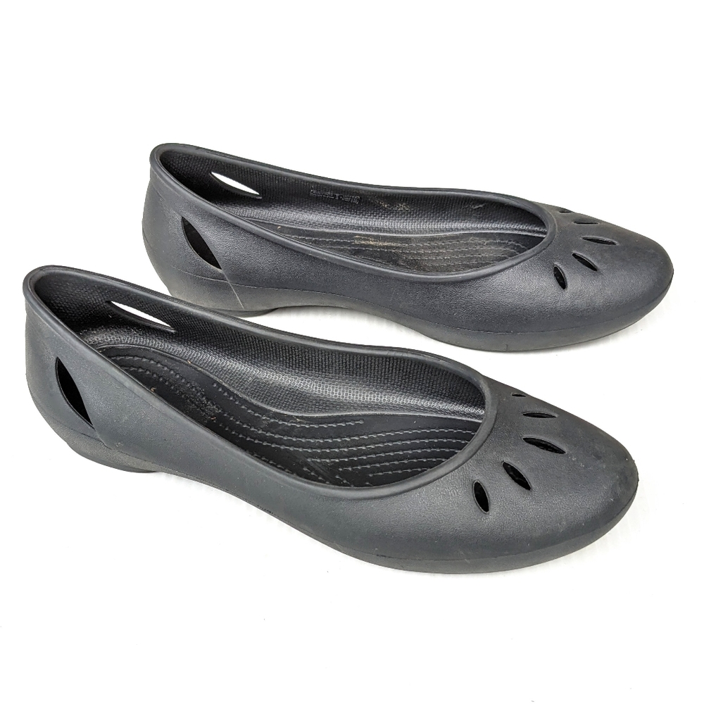 CROCS Kelli black ballerina flats